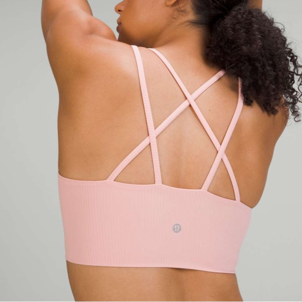Like a Cloud Ribbed Long Line Sports Bra
